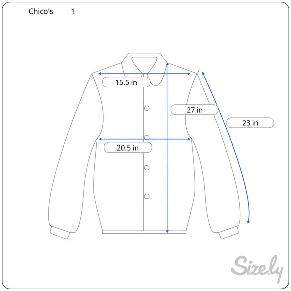 Chico's Button Front Blouse Women's 1 US 8/10 Green Long Sleeve Flap Pockets - Picture 6 of 6